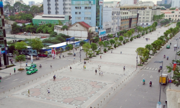 TP.HCM cấm xe đi vào phố đi bộ Nguyễn Huệ trong 3 ngày